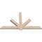 Ekena Millwork Kennewick Smooth Timber Gable Bracket, Douglas Fir, 84"W x 49"H x 3 1/2"D x 5 1/2"F, 14/12 Pitch GBW084X49X0406KEN00SDF - alternate 4